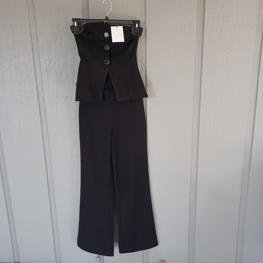 Reformation Pears Two Piece Set Size Xs Women Feminine Strapless Top Pullon Pant